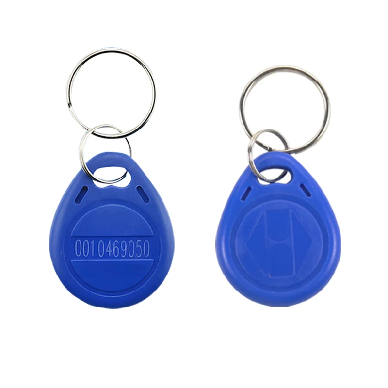 TK4100 Tags 125K ID Keyfob Ring Read Only RFID EM4100 Key Tag Chip Keychain Access Control ID Card MOQ100pcs