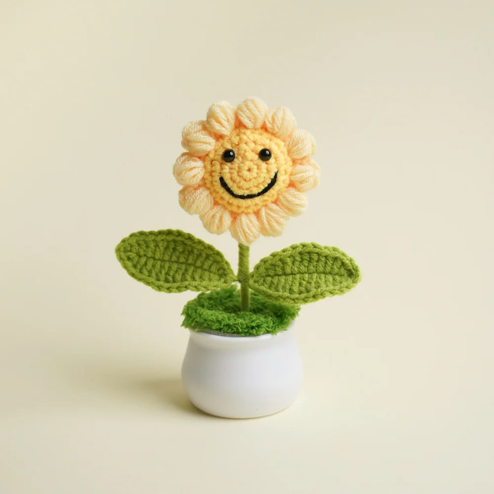 Ramo de girasol preservado tejido a mano, regalo floral eterno, decoración del hogar para el día de los niños y el maestro, fiesta con materiales ecológicos