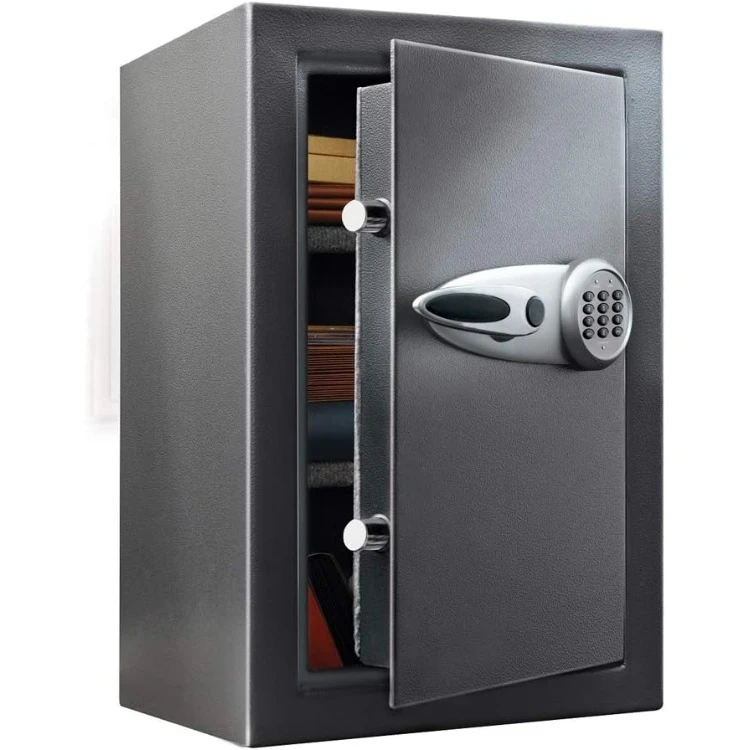 XX-Large Black Floor Safe with Digital Coded Keypad, Gun Safe for Handgun or Other Valuables, 2.2 Cubic Feet, T6-331