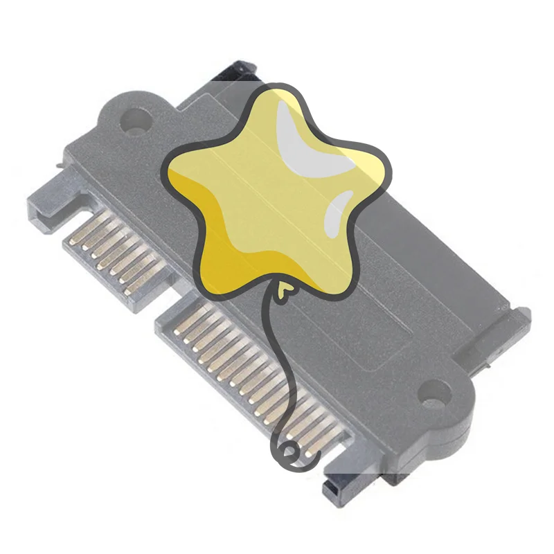 

SFF-8482 SAS 22 Pin to 7 Pin + 15 Pin SATA Hard Disk Drive Raid Plug Adapter