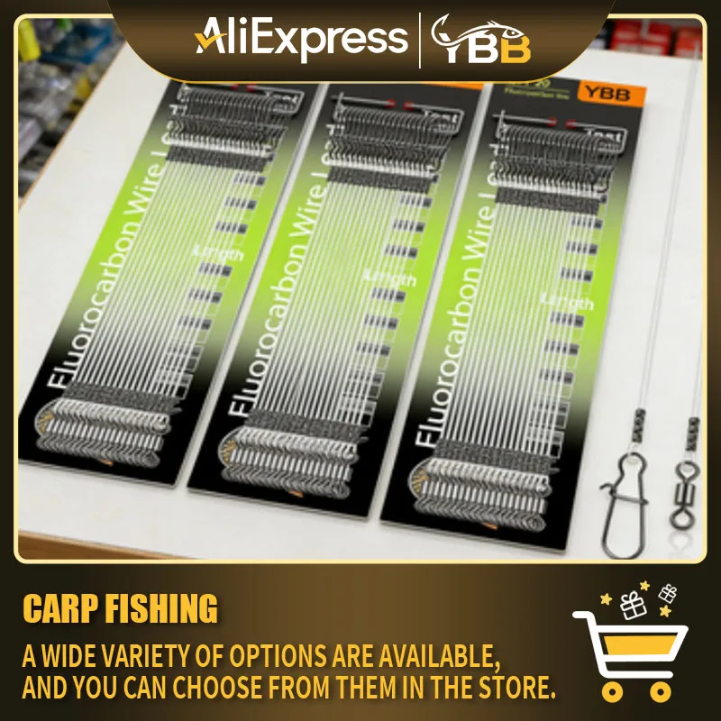 linha-lider-de-fluorocarbono-com-rolamento-de-esferas-giratorio-e-pressao--linha-de-pesca-100-invisivel-resistente-a-abrasao-9-36kg-para-agua-salgada