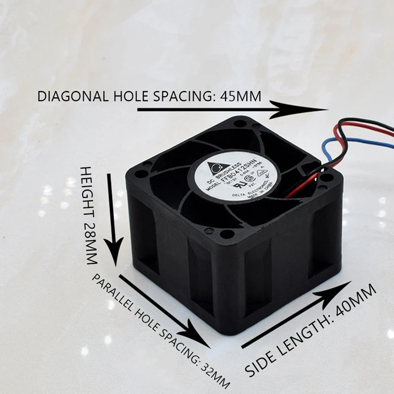 1 قطعة FFB0412SHN 4028 4 سنتيمتر 12 فولت 0.60A مايكرو العنف تدفق الهواء مروحة 40X40X28MM برودة مروحة ل ANTMINER AWP8 PSU مروحة التبريد