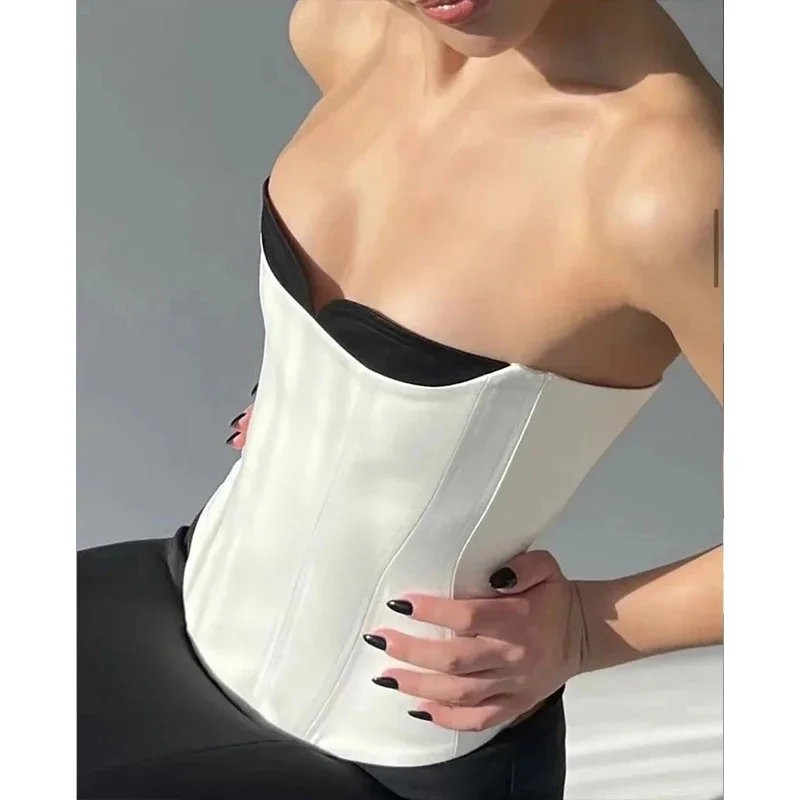 

Sexy Bustier Top Women Elegant Lingerie Corset Summer Fashion Bustiers Tank Top Ropa Mujer Vintage Streetwear Woman Clothes
