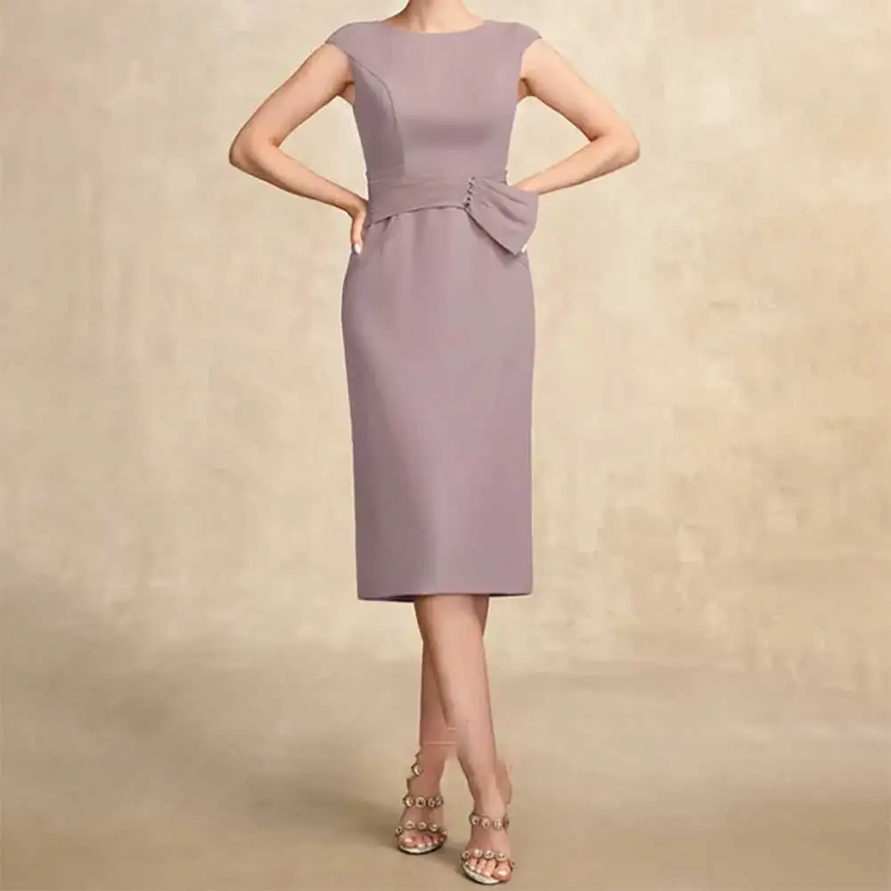 

Elegant O Neck Sleeveless Sheath Evening Dress for Women Formal Prom Party Dress Bridesmaid Dresses Sexy Bodycon Cocktail Gowns