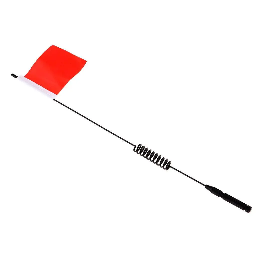 11.4 Inch Metal Decorative Antenna with Flag Accessories for 1/10 RC Car