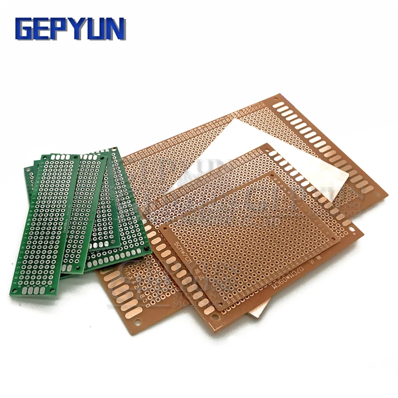 5 stücke PCB 5x7 4x6 3x7 2x8 10x15 9x15 7x10 7x9 4*6cm Fdkjgecf Seite Kupfer prototyp pcb KIT Universal Board für ardui