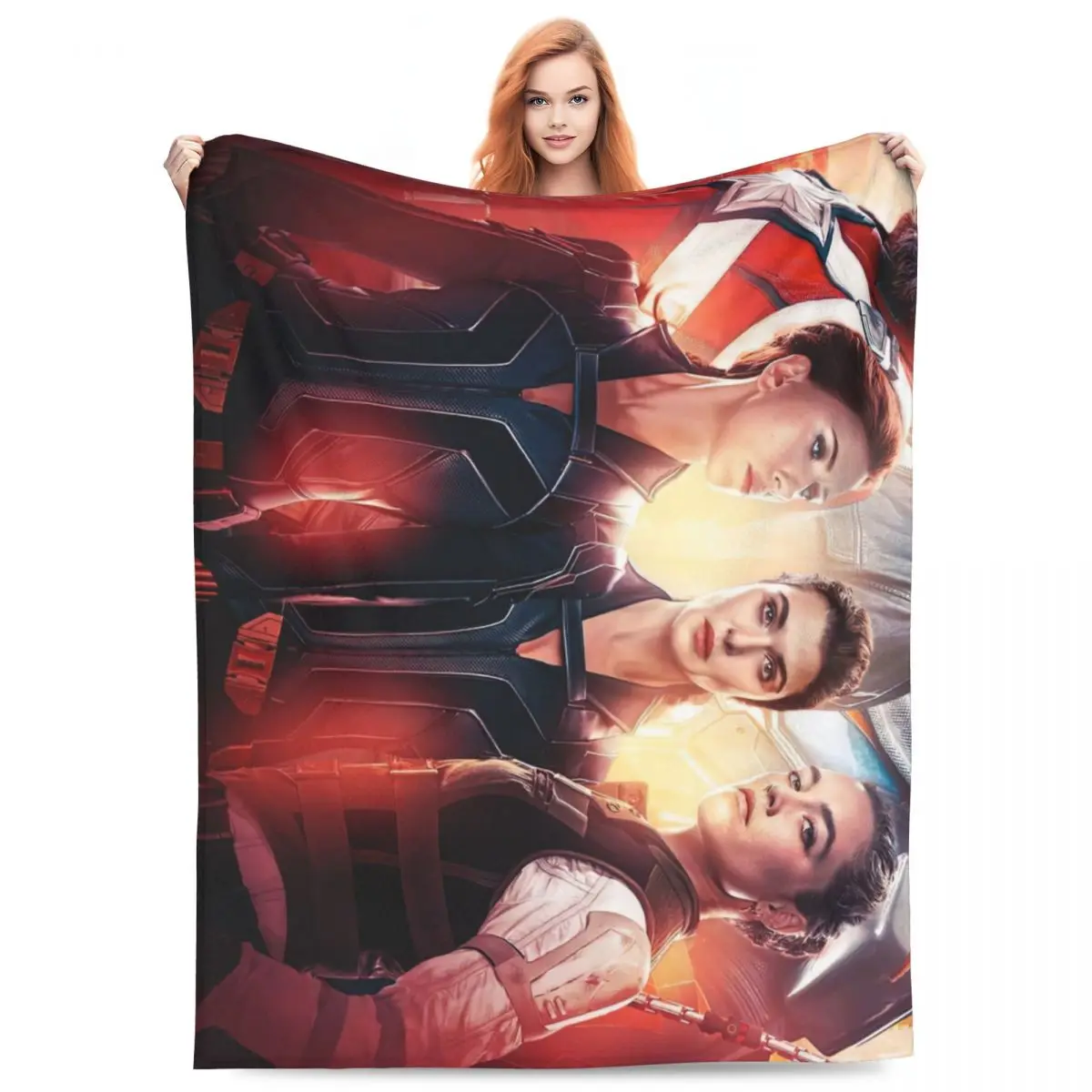 Black Widow Movie Poster Blanket Decorative Flannel Throw Blanket For Couch Chair Soft Custom Quality Bedspread Birthday Gift