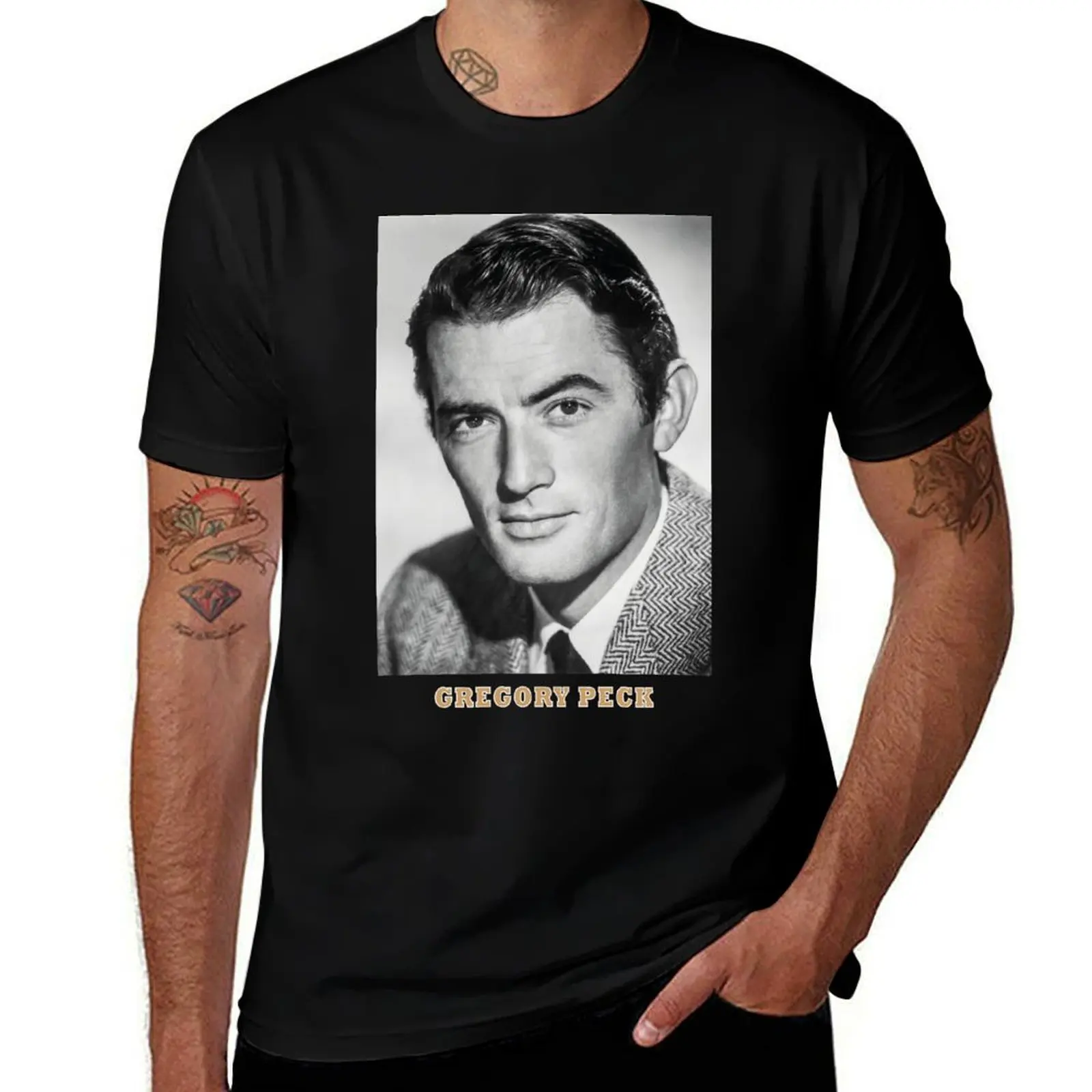 

Gregory Peck T-Shirt Soft Anti-Shrink Cotton Tee