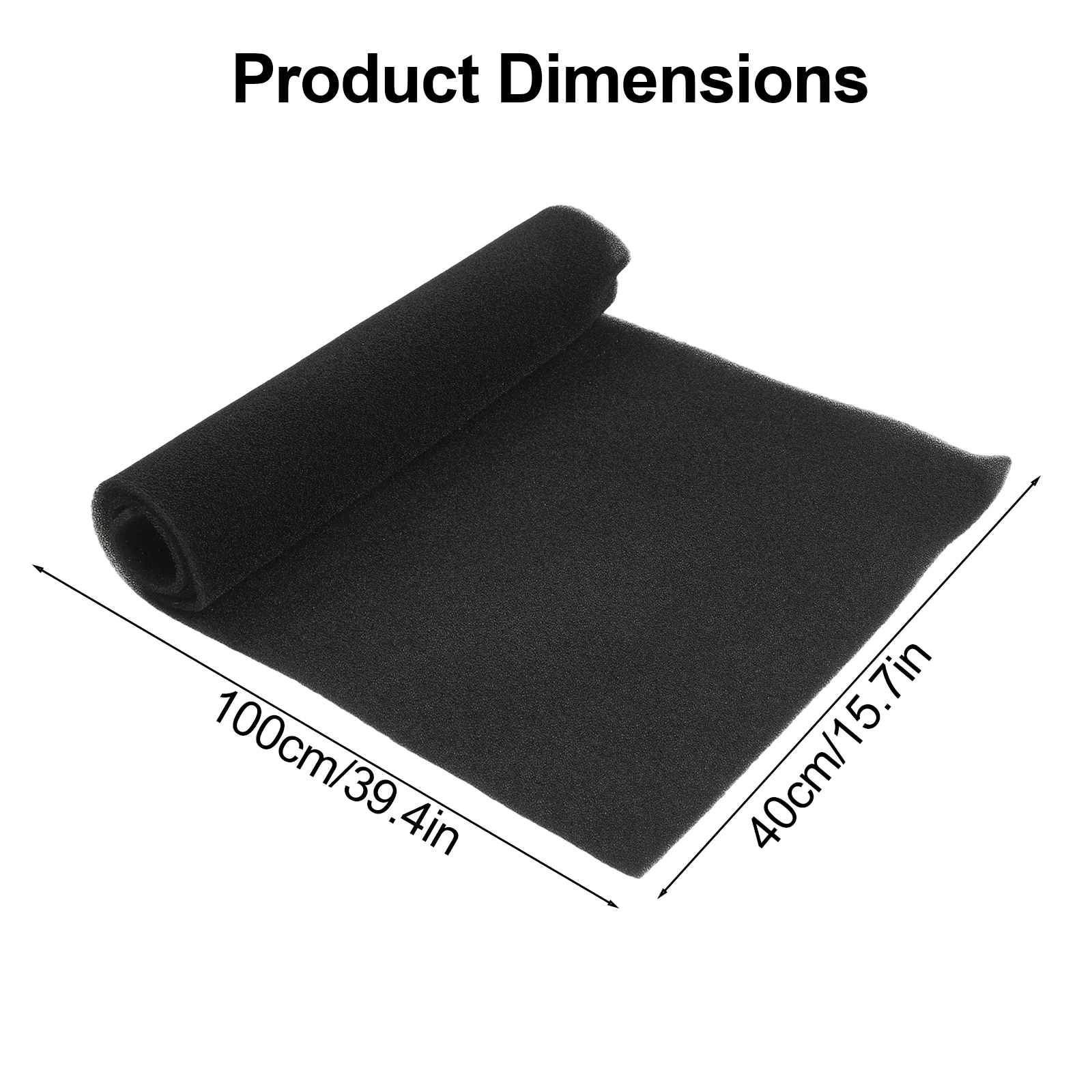 Replacement Cotton Sponge Sheet Filter 1m x 40cm for Air Conditioning Furnace Range Hood and Ventilation Systems