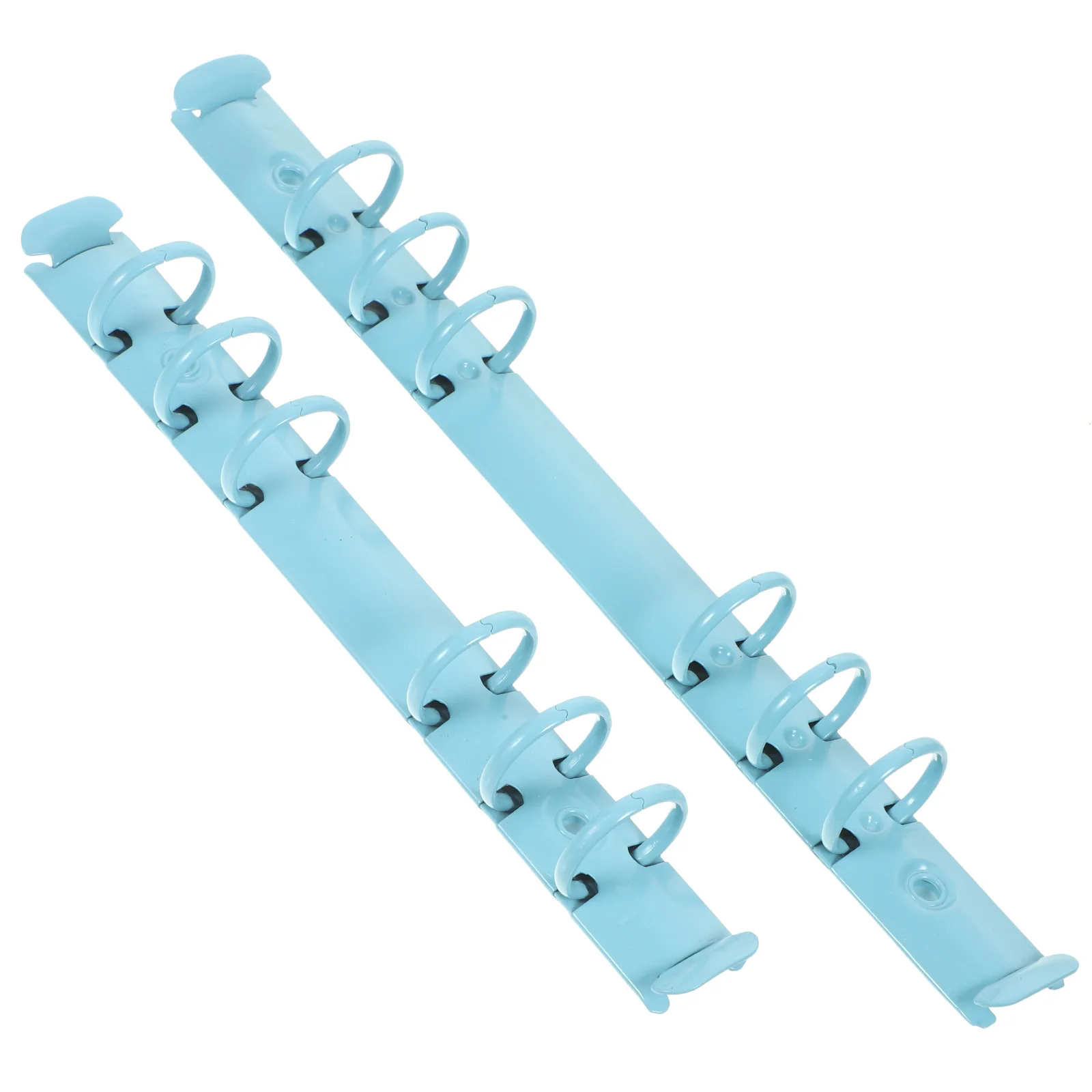 2 قطعة معدنية فضفاضة ورقة الموثق آلية مقاطع مخطط دفتر إصلاح DIY بها بنفسك ملزمة إدراج المنظم ل 6 حلقة A5 المفكرة #5