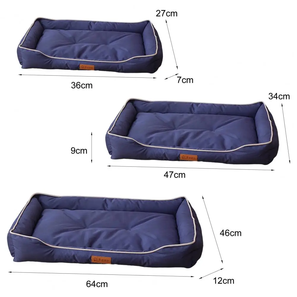 Dog Bed Dog Sofa with Armrest Waterproof Dog Bed with Non-slip Cozy Bolster Cushion for Small Dogs Washable for Extra for Dogs