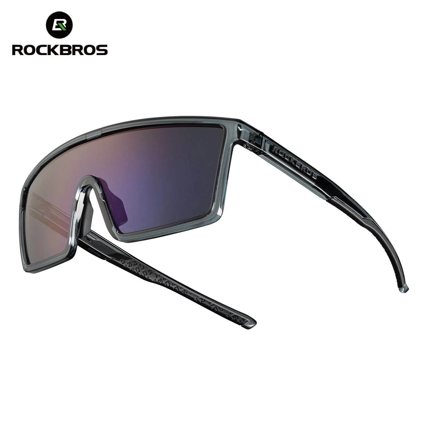 ROCKBROS Unisex Photochrome & Polarisierte Radsportbrillen UV400+ Winddicht Leicht Komfortabel für Outdoor-Laufen & Rennradfahren