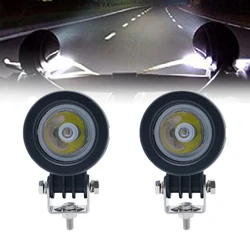 10W Fog Light Round headlight For auto/motor vehicles and electric scooters 12-24V motorcycle SUV ATV UTV 4x4 Offroad work Light