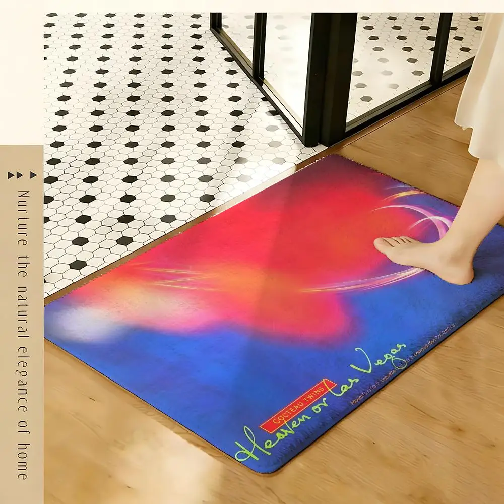 Dream Pop Band C-cocteau T-twins1 Floor Mat Soft Flannel Rug Non-Slip Absorbent Mat for Bathroom Bedroom Home Decor
