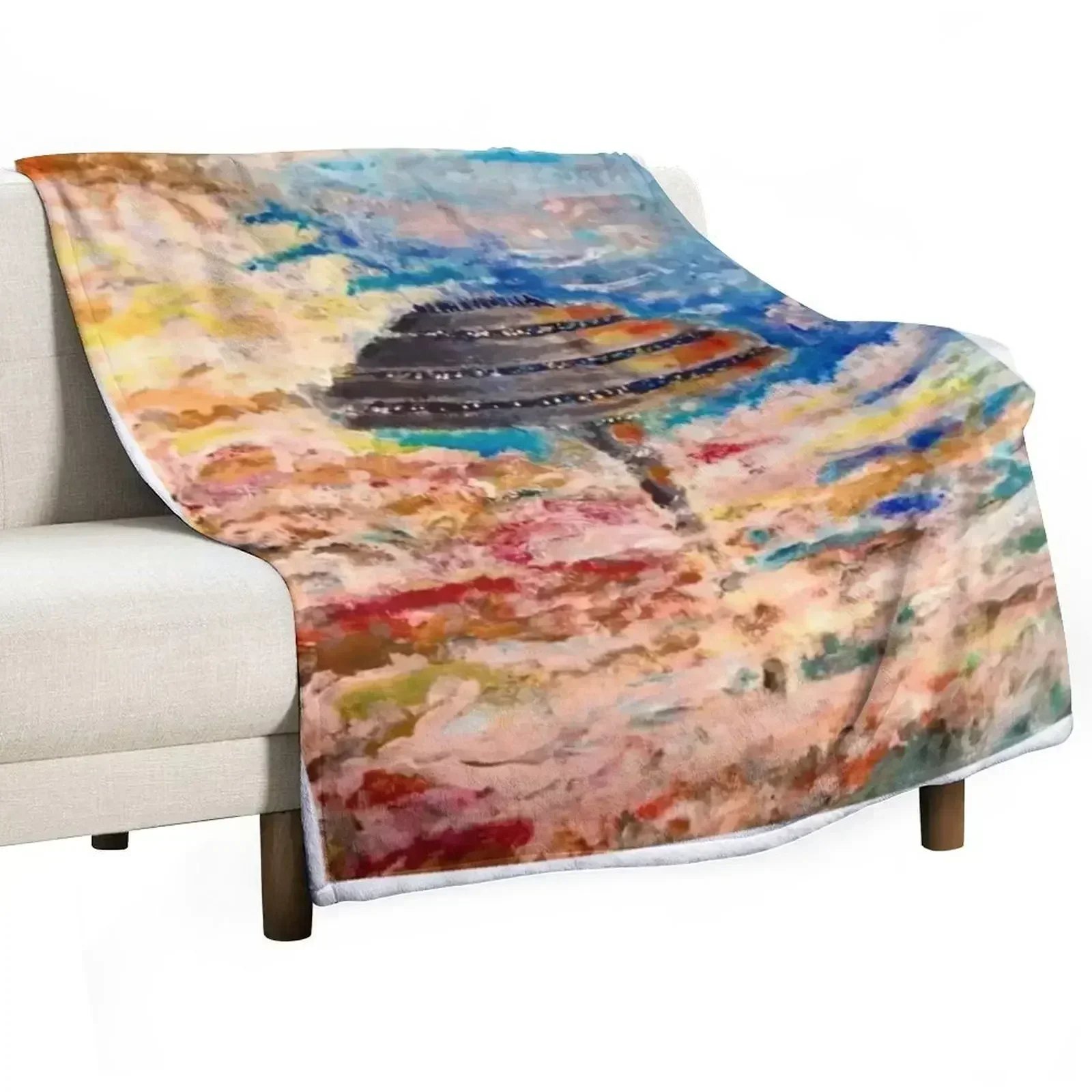 

Cloud city Throw Blanket Cozy Throw Blanket for Bed Sofa Chair