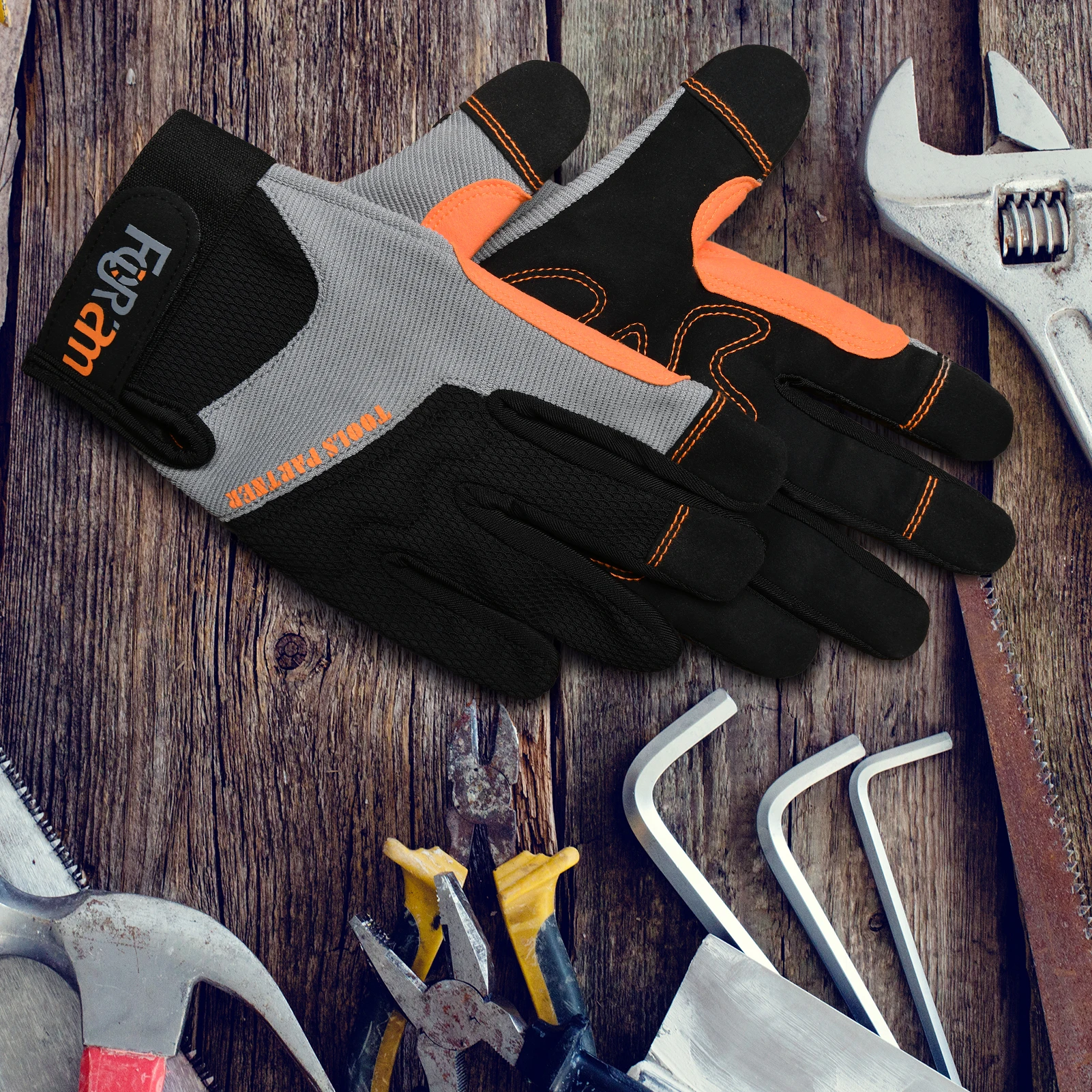 1/3Pairs Work Gloves for Adults - Lightweight Grip for Light Construction/Repairs