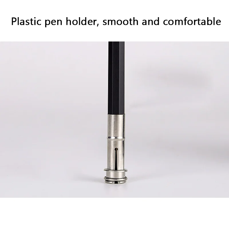 3Pcs Potlood Extender Rvs Tweekoppige Potlood Mouw Houtskool Clip Schets Potlood Extension Briefpapier Art Supplies