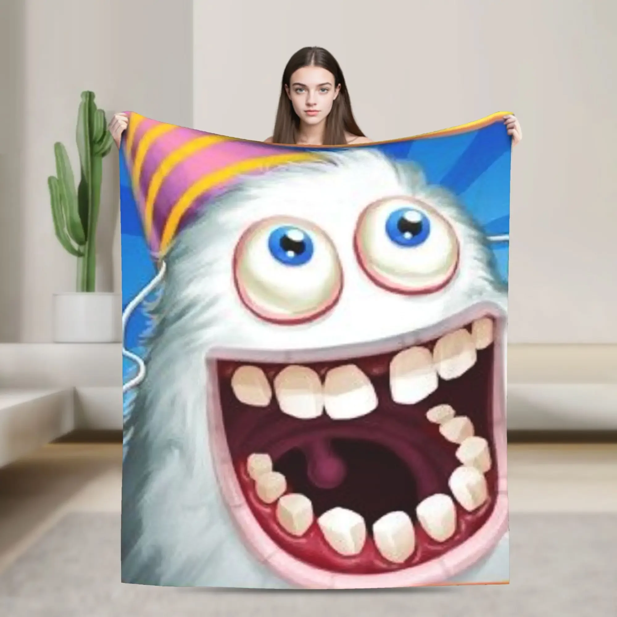 My Singing Monsters  Blankets Quality Super Warm  Throw Blanket Winter Travel Couch Chair Aesthetic Bedspread