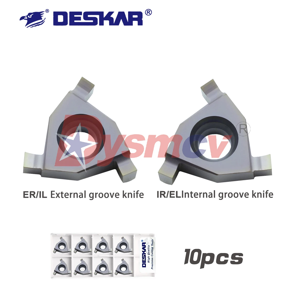 DESKAR100% Original Inner Outer Shallow Groove CNC Blade 16ER/IL 16IR/EL 0.7 LDA Universal Material Triangular Flat Groove Blade