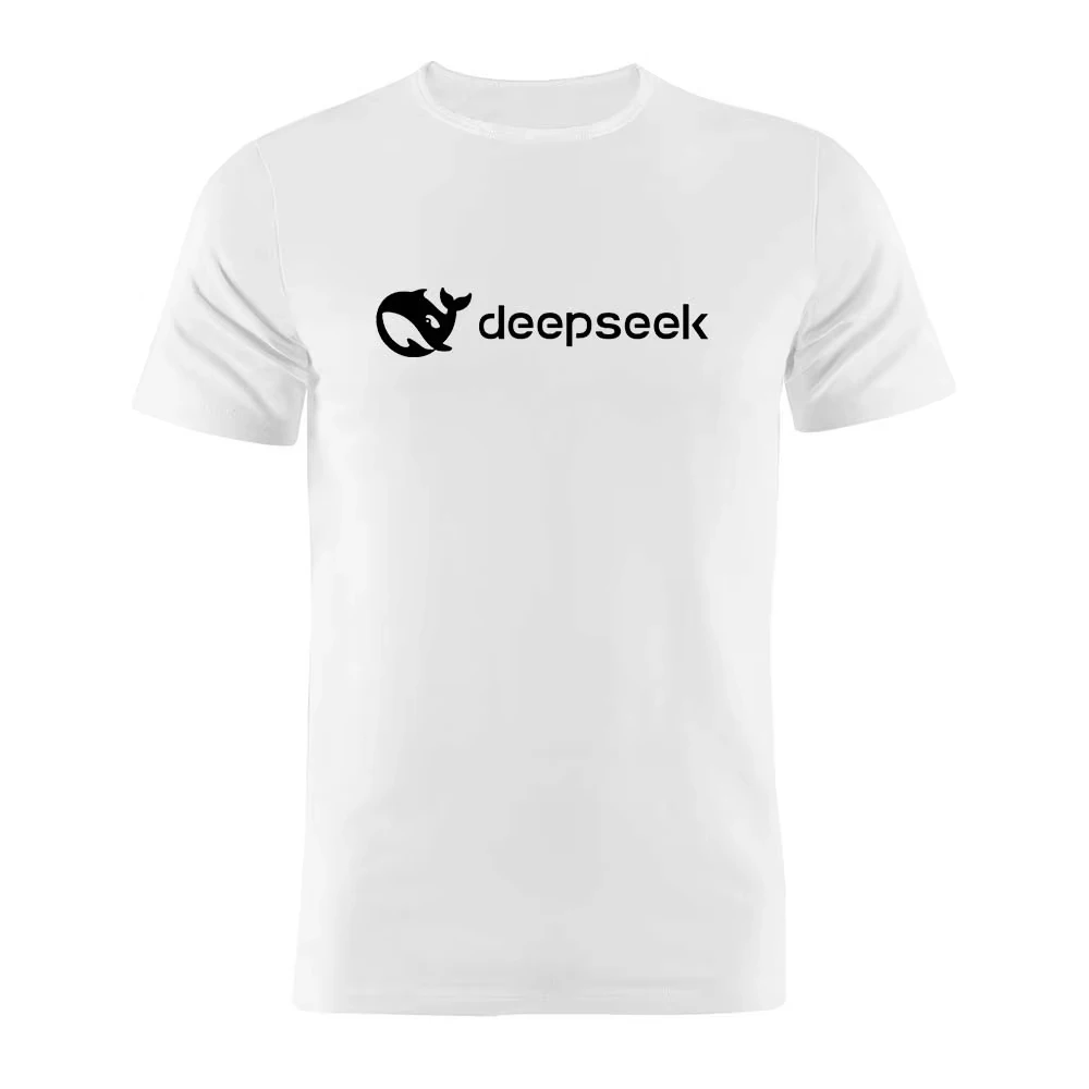 

Футболка унисекс из чистого хлопка с забавным принтом Deepseek AI Programmer Coder Web Developer