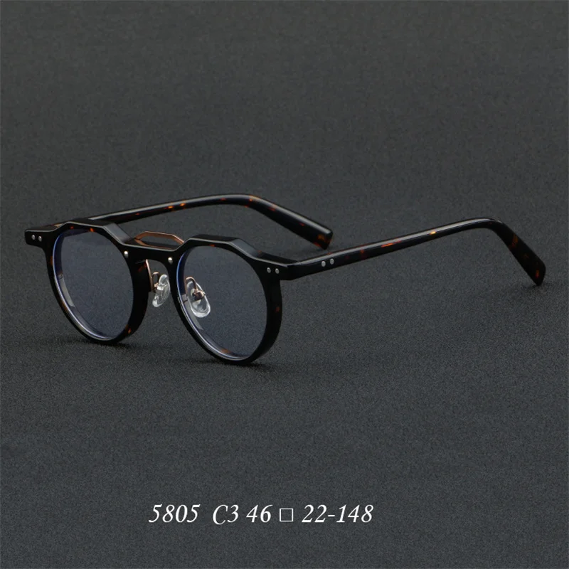 98022 Brand Design Plate Thick Border Vintage Glasses Frame For Man Anti Blue Ray Photochromic Sunglasses Optical Eyewear Frames