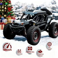16106 1:16 50KM/H 4WD RC Car With LED Remote Control Off-road Cars High Speed Drift Monster Truck for Kids,Halloween and Christm