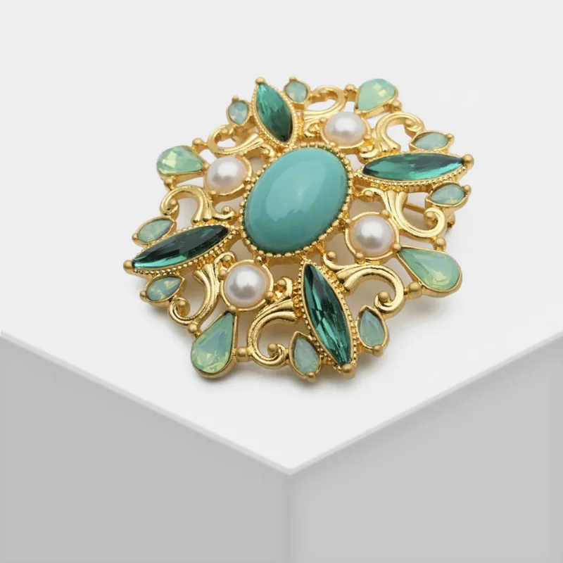 

Fashion hollowed out pattern vintage brooch clothing accessories