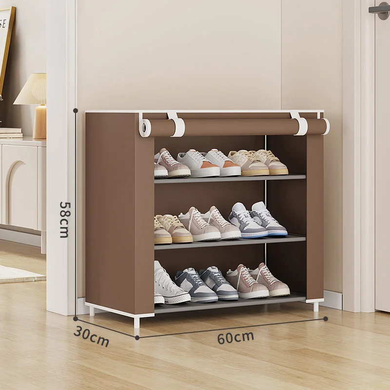 Shoe Rack Dustproof Fabric Storage Rack Simple Storage Multi-layer Shoe Cabinet Non-woven Household Shoe Rack Storage Cabinet