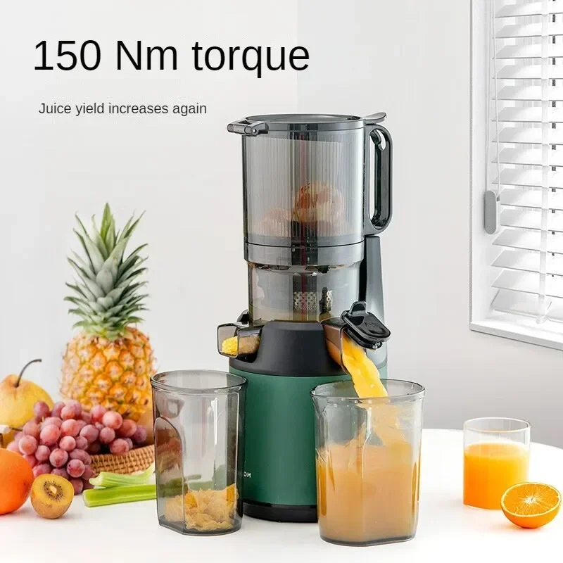 

Portable Juicer with Low Speed Pulp Separation for Fresh Healthy Fruit Vegetable Juices M6 130mm Wide Feed Chute for Home Use