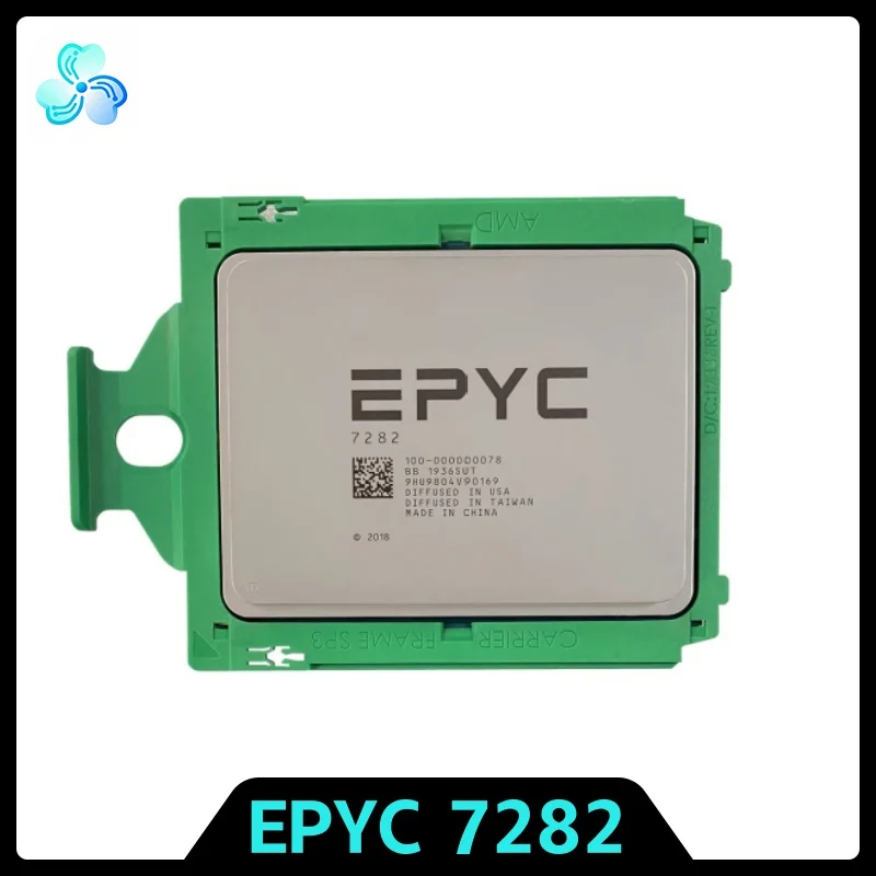 EPYC 7282 CPU 2.8GHz 16-Cores 32-Thread 64MB 120W LGA-4094 Official Unlocked Processor Socket SP3 Rome EPYC7282 100-000000078