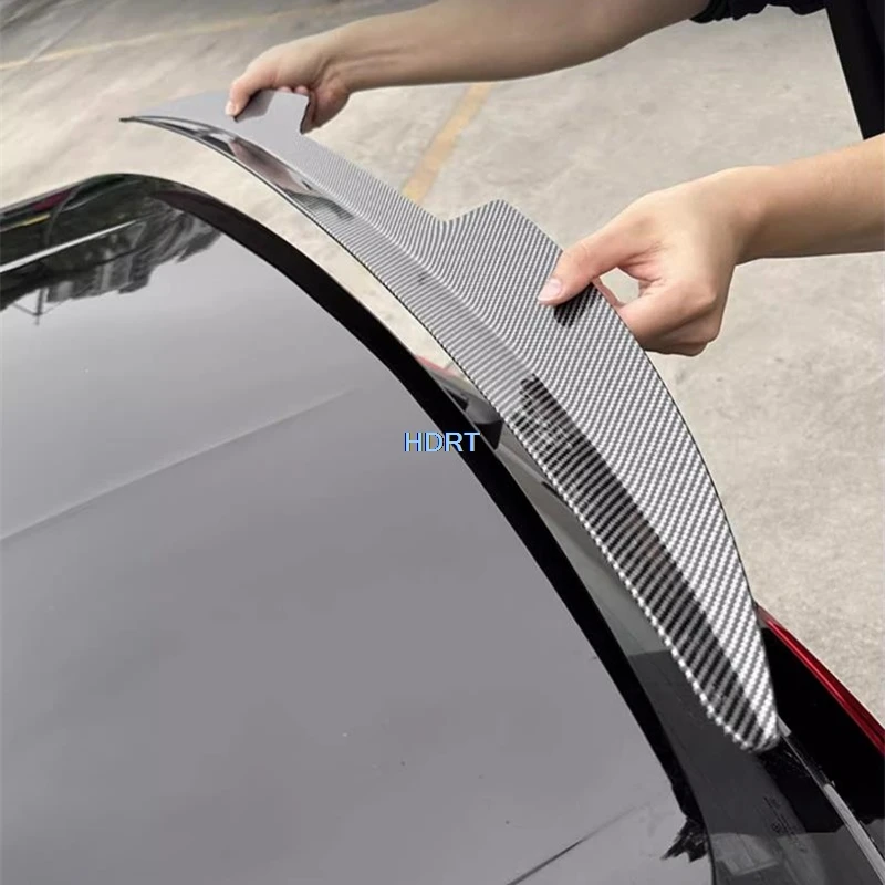 Car Styling Rear Trunk Roof Spoiler Blade Sport Fixed Tail Wing Accessories Exterior Sticker For Volkswagen ID.3 ID 3 ID3 2021 +