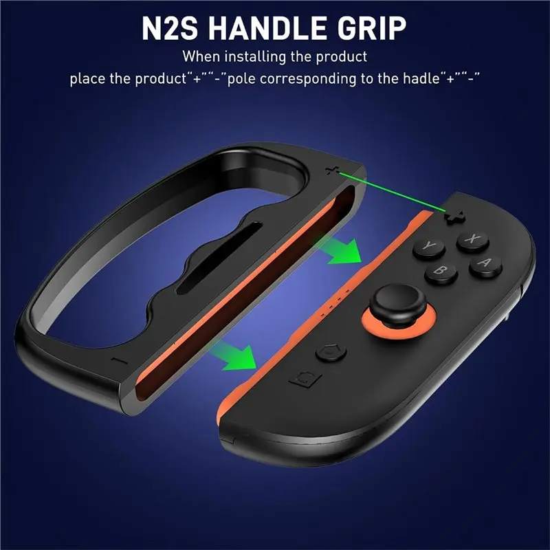 Y43A Fitness Boxing Hand Grips for Switch 2 for JoyCon-2PCS, Ergonomic ABS Clasp Handle Accessories for Gaming Experience,