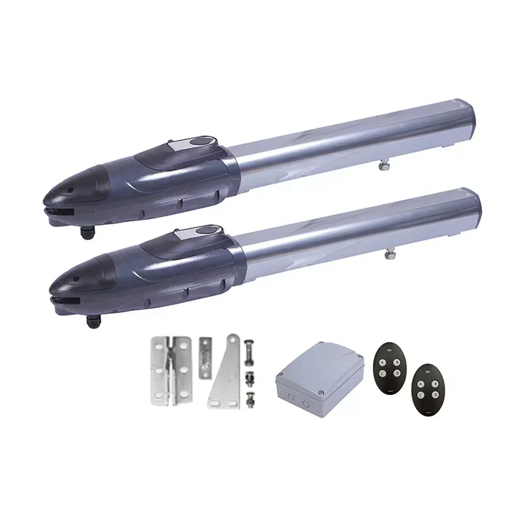 Motor de puerta oscilante elétrica de alta resistência, Solar, automático, remoto, 24V CC, 400Kg