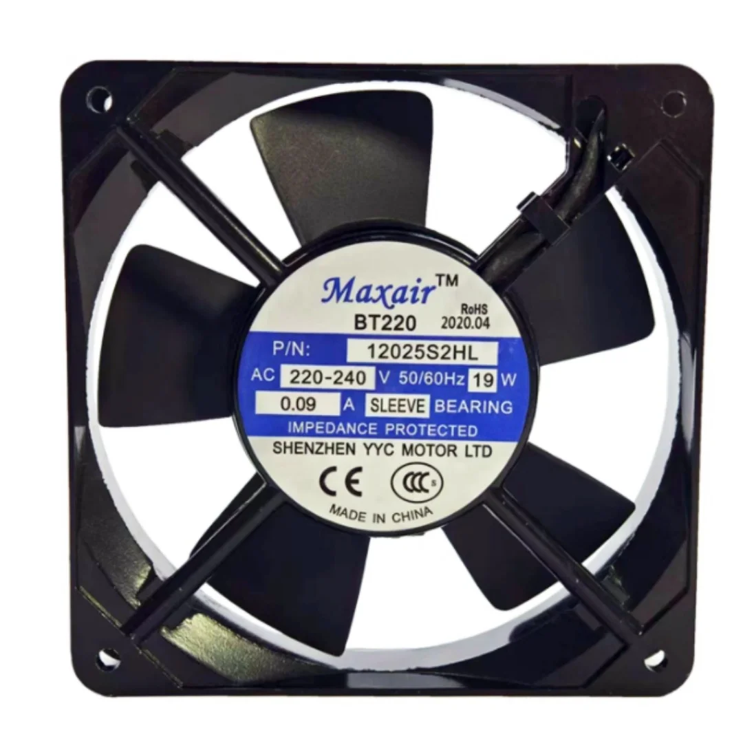 

Maxair 12025S2HL AC 220-240 В 0,09 А 120x120x25 мм 2-проводной охлаждающий вентилятор для сервера