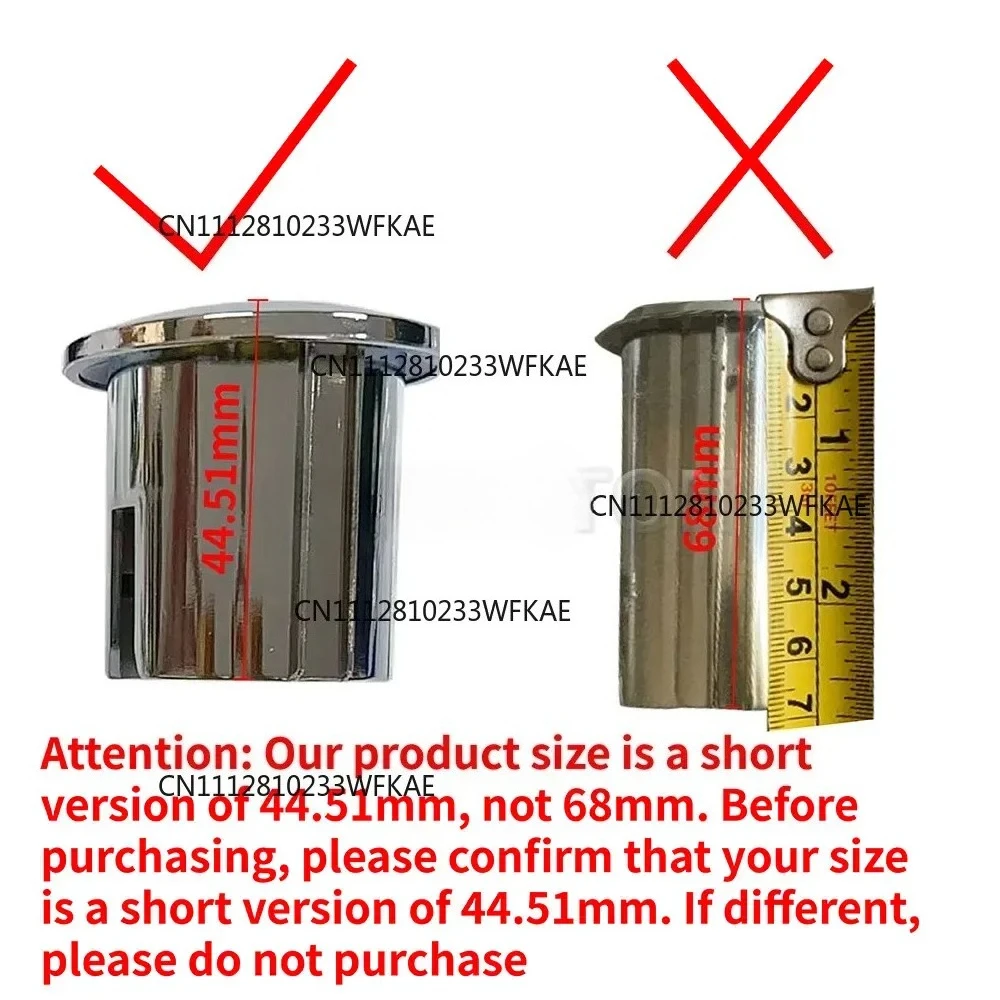 AH0001800R Compatible With ROCA Cistern New Style D2D Dual Flush Push Button Half Moon Threaded Push Rods Short Body Chrome