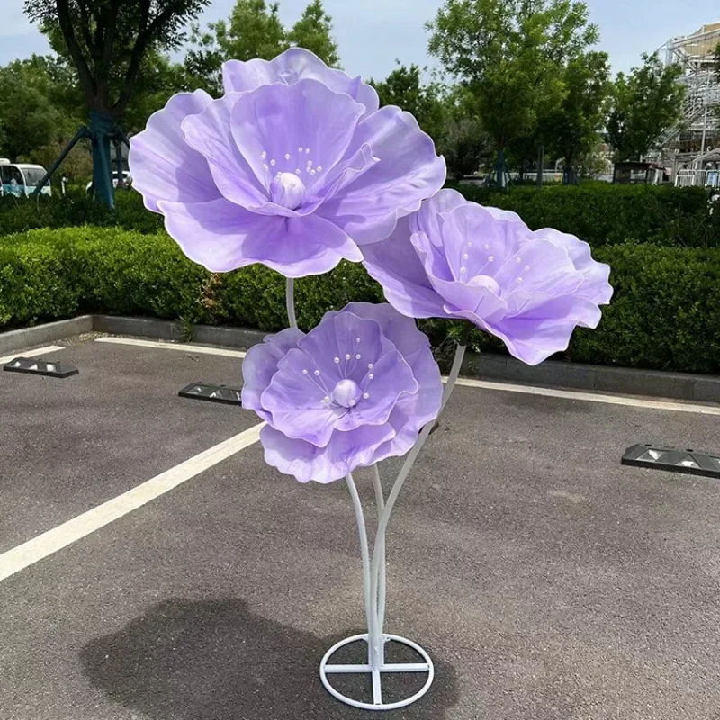 Wedding Props Artificial Flowers Foam Silk Flowers Road Lead Flower Stage Layout  Window Display Garden Decoration Home Decor