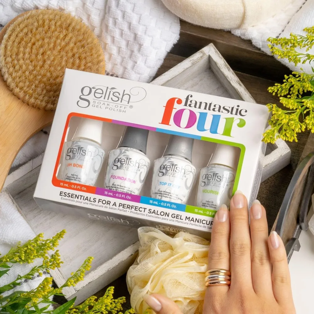 Kit completo de unhas para manicure de longa duração, sem brilho e durável de qualidade de salão em casa