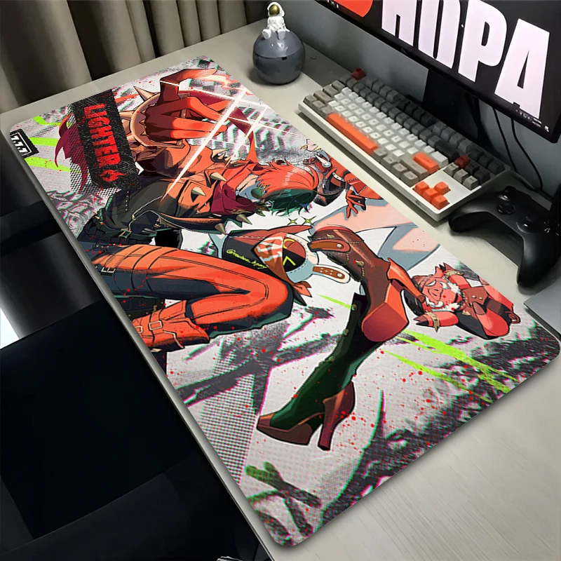 Mouse Pads E-sports Gaming Accessories Computer Mouse Mat Zenless Zone Zero Lighter Gamer Desk Mat Keyboard Pad Popular Mousepad