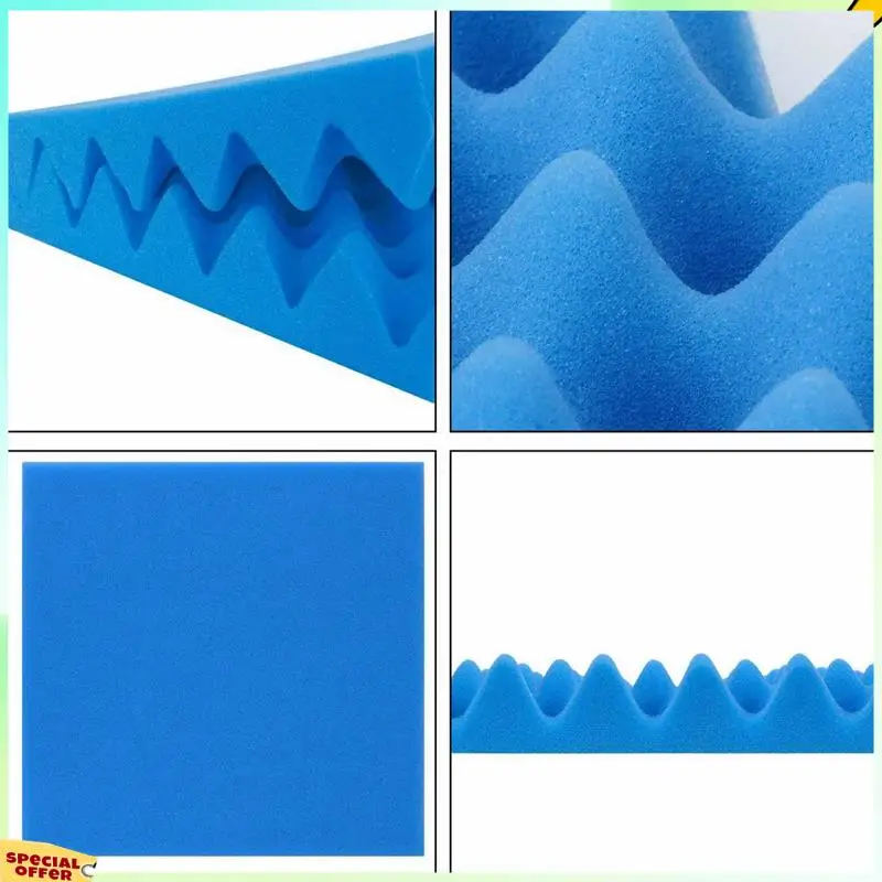 

TURE 36Pack Acoustic Foam Panels Egg Crate Foam Sound Proof Padding 1 Inchx12 Inchx12 Inch Studio Acoustical Treatments Foam