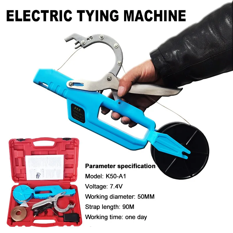 Machine Électrique Sans Fil pour Attacher les Plantes de Jardin, Ensemble d\'Outils pour la Taille des Tiges de Légumes