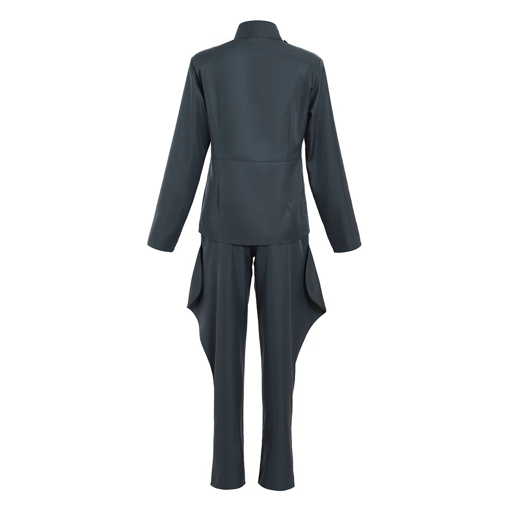 Disfraz de oficial Imperial para hombre, traje completo de uniforme de color gris, Top negro y Panrs para fiesta de Carnaval y Halloween