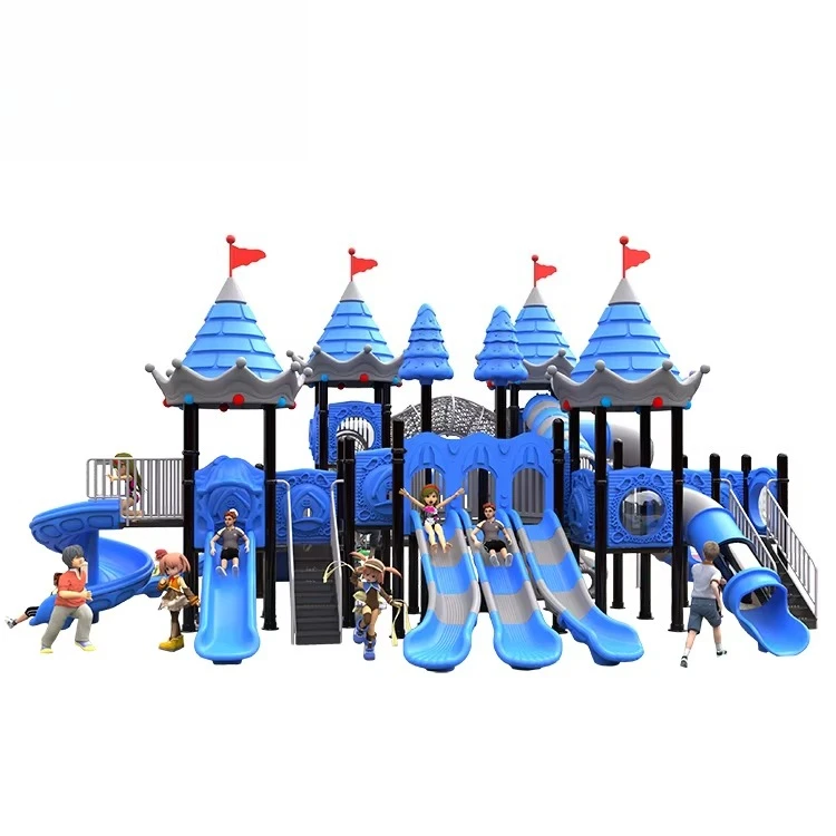 House Cartoon Prince Castle Theme Slide Adventure Equipment Commercial Outdoor Playground Slide for Kids