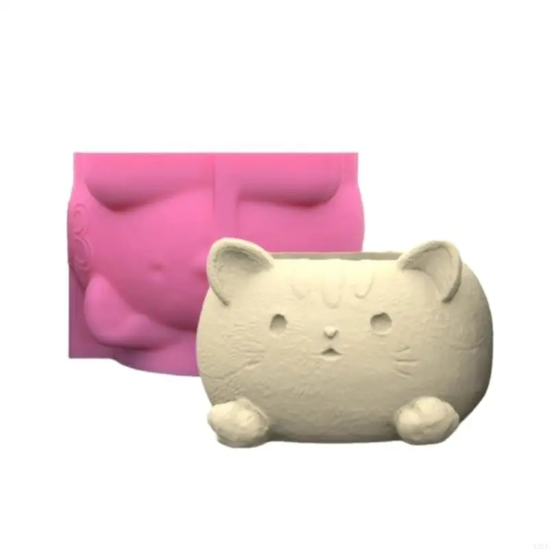 

N2UE Flowerpot Silicone Mold Epoxy Resin Mold Plant Pots Holder Concrete Plaster Mould DIY Crafts