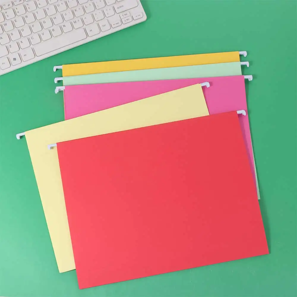 10PCS A4 Hanging File Folder Paper Portable Hanging File Organizer Letter Size Large Capacity Hanging Document Clip Home