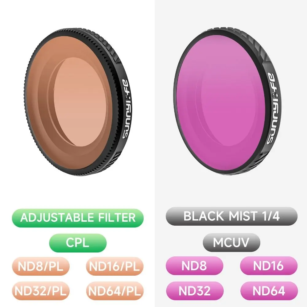 مرشحات عدسة زجاجية بصرية قابلة للتعديل ND 8 16 32 64 مجموعة مرشحات CPL UV المضادة للخدش عمل كاميرا مرشحات ل DJI Osmo Nano