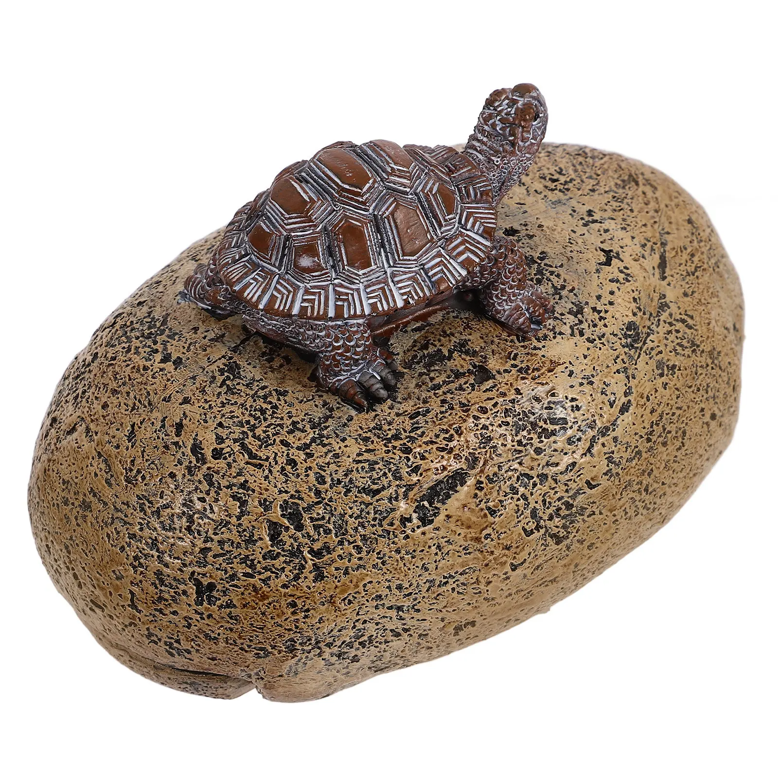 Fake Rock Key Hider Outdoor Turtle Design Garden Hidden Key Holder with Spacious Interior Hidden Hiders Outside