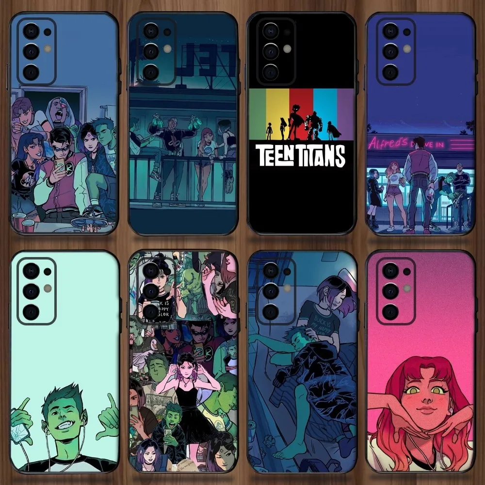 Teen R-RobinS T-Titans Go Phone Case For Samsung Galaxy A13,A21s,A22,A31,A32,A52,A53,A71,A80,A91 Soft Black Cover