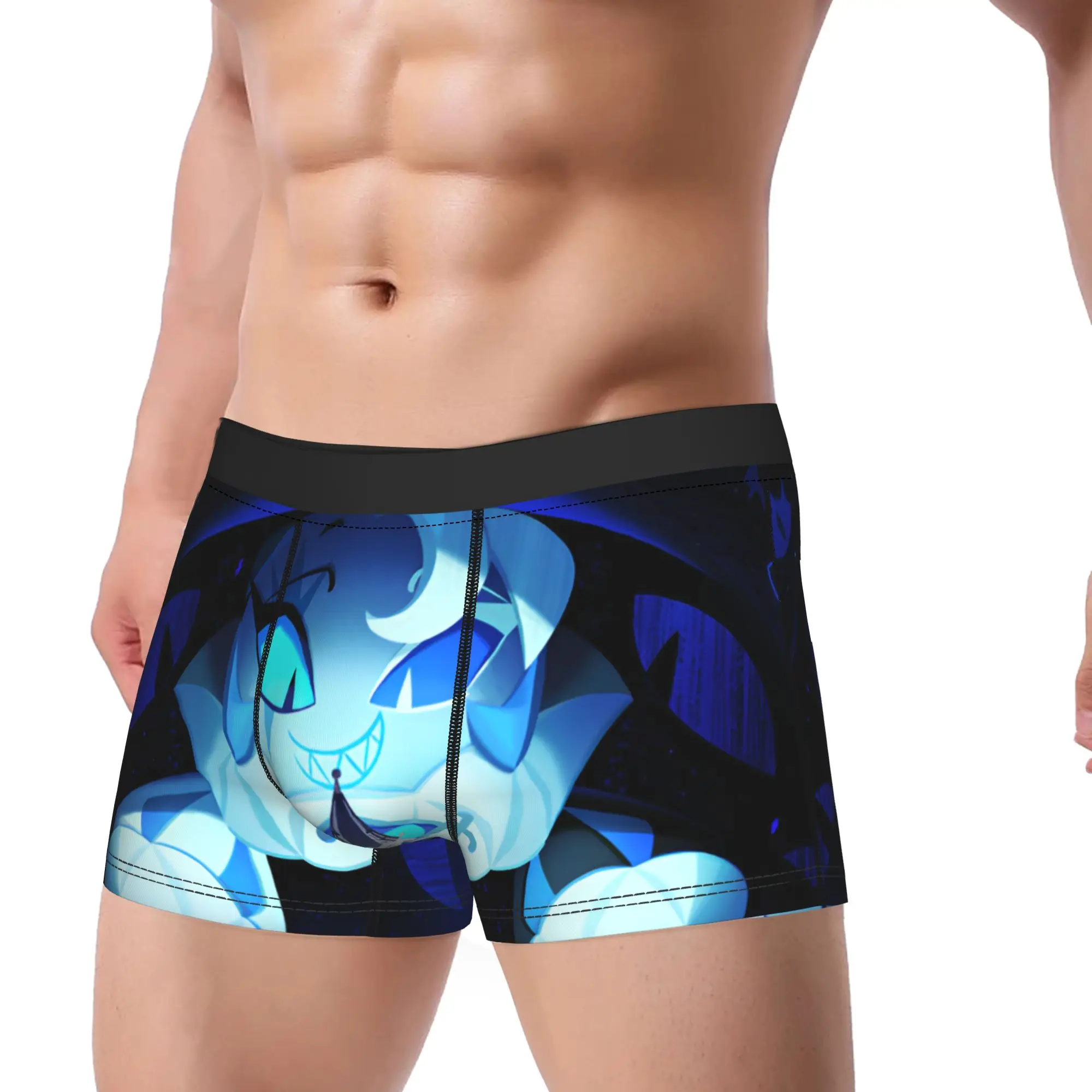 Men Shadow Milk Cookie Long Underwear Cookies Run Kingdoms Humor Boxer Briefs Shorts Panties Male Breathable Underpants