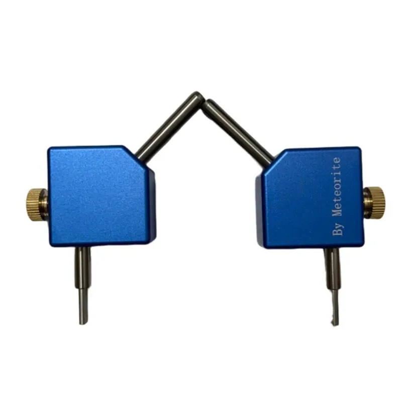 Universal high-precision 45° angle adapter block for gemstone processing