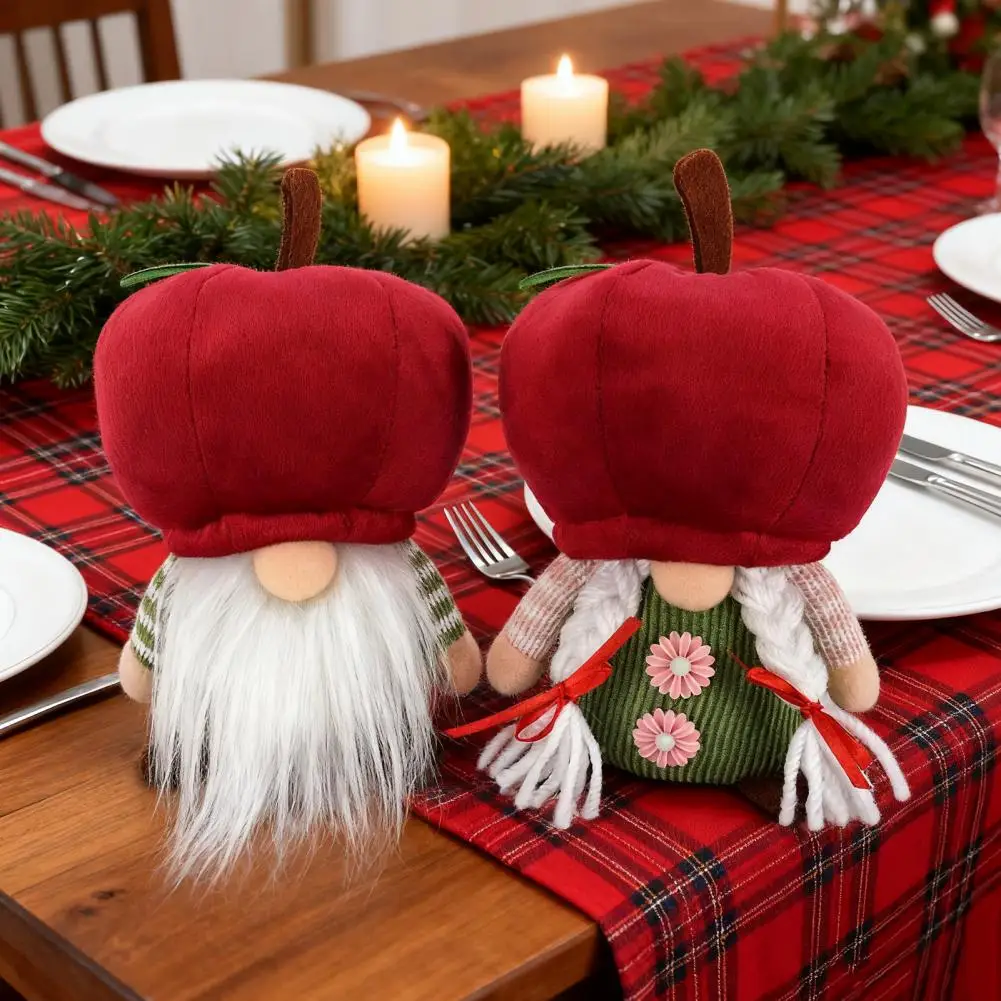 Plush Gnome Christmas Decoration Rudolph Plush Decoration Swedish Tomte Doll Plush Gnome Ornament for Christmas Farmhouse Decor